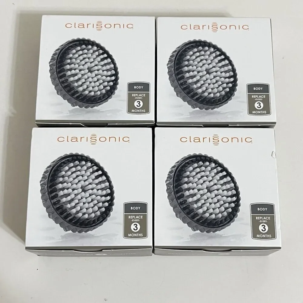 Clarisonic Skin Cleaning Replacement Brush Head for Body Lot of 4 NEW